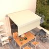 vidaXL Markise Automatisch Einziehbar mit Volant 3,5x2,5 m Creme