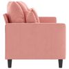 vidaXL 3-Sitzer-Sofa Rosa 180 cm Samt