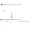 vidaXL Einziehbare Markise Mehrfarbig 350 x 250 cm Stoff und Stahl