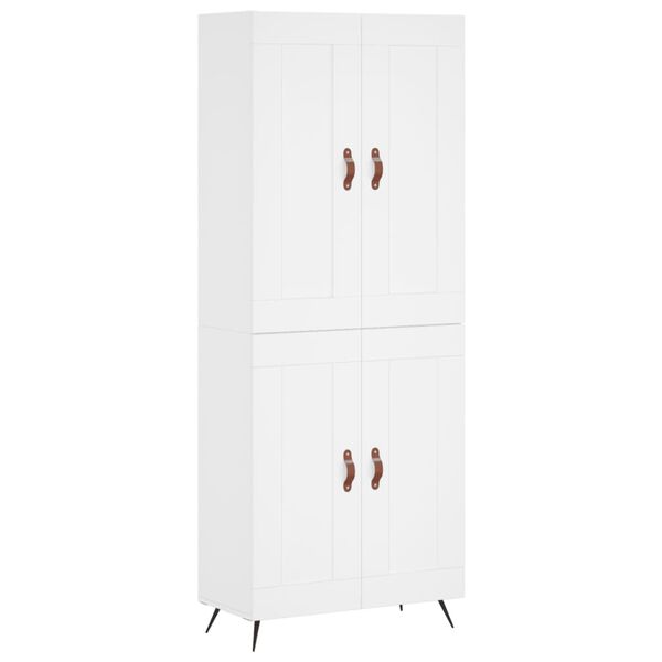 vidaXL Highboard Wei&szlig; 69,5x34x180 cm Holzwerkstoff