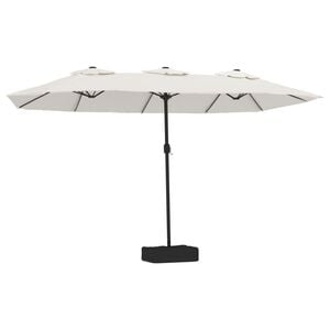 vidaXL Doppelsonnenschirm Sandwei&szlig; 449x265 cm