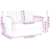vidaXL Zweisitzer-Sofa Gelb 109 cm Samt