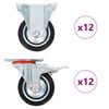 vidaXL 24 Stk. Rollen 75 mm