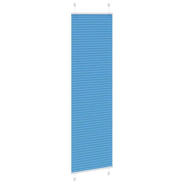 vidaXL Plissee Blau 55x200 cm Stoffbreite 54,4 cm Polyester