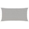 vidaXL Sonnensegel Hellgrau und Wei&szlig; 2,5 x 6 m HDPE