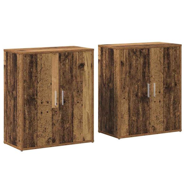 vidaXL Sideboard 2 pcs Altholz 60 x 31 x 70 cm Holzwerkstoff