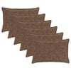 vidaXL Kissenbezug 6 stk. HOUTEN Hellbraun 40 x 60 cm