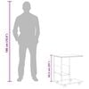 vidaXL Beistelltisch mit Rollen Schwarz 55x36x63,5 cm Holzwerkstoff