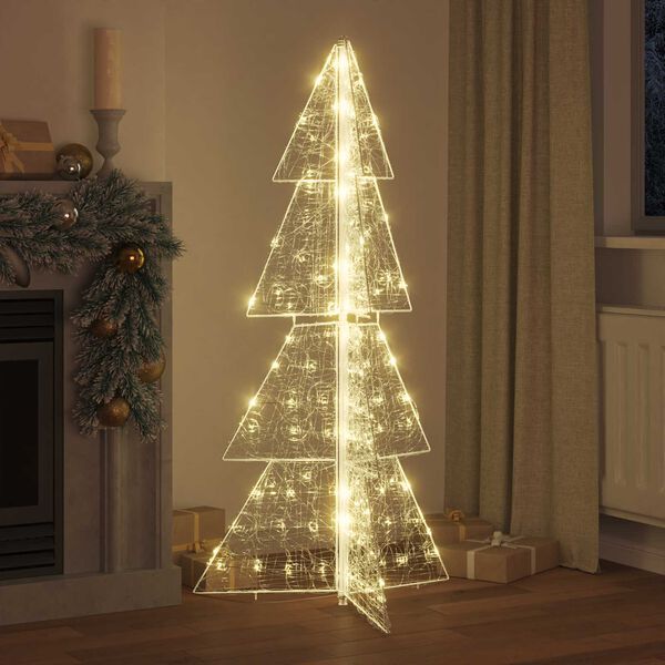 vidaXL Weihnachtsbaum mit 160 LEDs Warmes Wei&szlig; 150 cm Acryl