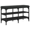 vidaXL Schuhbank Schwarz 82x32x47 cm Holzwerkstoff