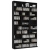 vidaXL CD-Schrank Schwarz 102x23x177,5 cm Holzwerkstoff