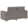 vidaXL Loveseat-Sofa Taupe 160x77x82 cm Stoff