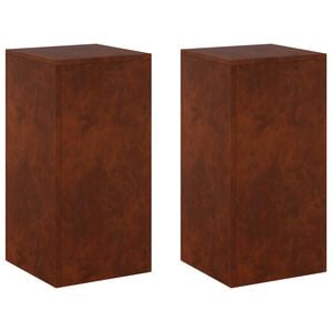 vidaXL Pflanzenst&auml;nder 2 pcs Rostoptik 30 x 30 x 60 cm Wetterfeststahl