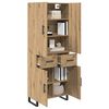 vidaXL Highboard mit Schubladen 2 pcs Artisan-Eiche 69,5 x 34 x 180 cm