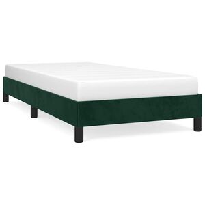 vidaXL Bettgestell ohne Matratze Dunkelgr&uuml;n 80x200 cm Samt