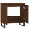 vidaXL Badschrank Braun Eichen-Optik 58x33x60 cm Holzwerkstoff