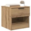 vidaXL Bettschrank 2 pcs Artisan-Eiche 40 x 39 x 40 cm Holzwerkstoff