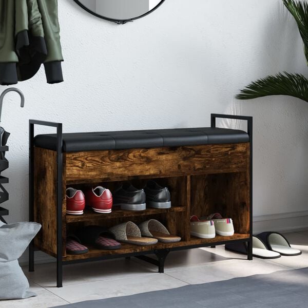 vidaXL Schuhbank R&auml;uchereiche 85,5x32x57,5 cm Holzwerkstoff