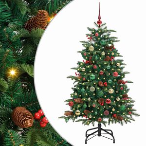 vidaXL K&uuml;nstlicher Weihnachtsbaum mit 150 LEDs mit St&auml;nder Gr&uuml;n 150 cm