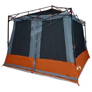 vidaXL Innenzelt mit Dach Grau und Orange 291 x 291 x 240 cm Taft