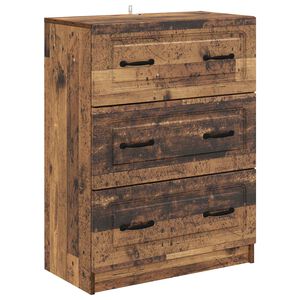 vidaXL Schubladenschrank Altholz 66 x 34,5 x 87 cm Holzwerkstoff