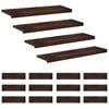 vidaXL Treppenstufen 16 stk. 90 x 30 x 2 cm Dunkelbraun