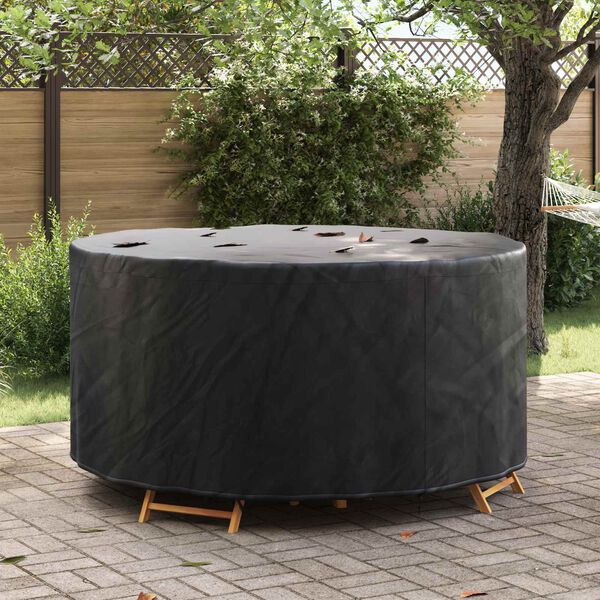 vidaXL Gartenm&ouml;belabdeckung Schwarz 182 x 182 x 71 cm 210D-Gewebe
