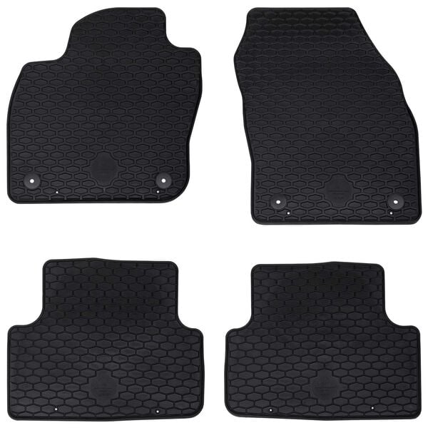 vidaXL Autofu&szlig;matte 4 pcs Schwarz VW T-CROSS TPE