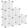 vidaXL Regalsystem mit 6 W&uuml;rfeln Transparent PP