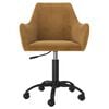 vidaXL Esszimmerstuhl Drehbar Braun Samt