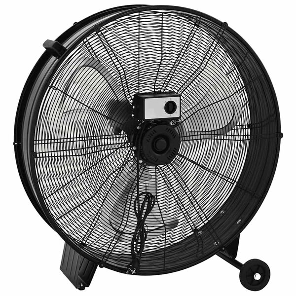 vidaXL Trommelventilator Industriell 77 cm 187,7 W Schwarz