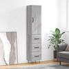 vidaXL Highboard Grau Sonoma 34,5x34x180 cm Holzwerkstoff