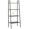 vidaXL Standregal mit 4 B&ouml;den Schwarz 56x35x140 cm
