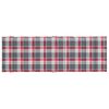 vidaXL Sonnenliegen-Auflage Rot Karomuster 186x58x4 cm Oxford-Gewebe