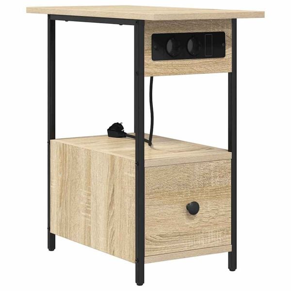 vidaXL Nachttisch Sonoma-Eiche 60 x 30 x 61 cm Holzwerkstoff