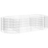 vidaXL Gabionen-Hochbeet Verzinktes Eisen 200x100x50 cm