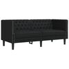 vidaXL Wohnzimmer Couch 3 pcs Schwarz 194 x 74,5 x 70,5 cm Kunstleder
