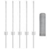 vidaXL Zaun mit Pfosten Silber 0,6 x 10 m Stahl