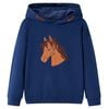 Kinder-Kapuzenpullover Marineblau 140