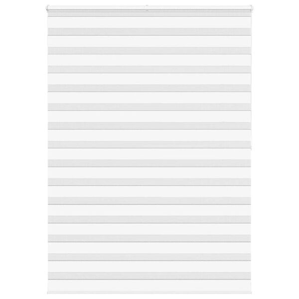 vidaXL Doppelrollo Wei&szlig; 165x200 cm Stoffbreite 160,9 cm Polyester