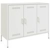 vidaXL Sideboard Wei&szlig; 100,5x39x79 cm Stahl