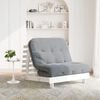 vidaXL Futon Schlafsofa mit Matratze Wei&szlig; 100x206x11 cm Kiefernholz