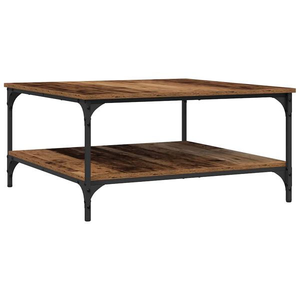 vidaXL Couchtisch Altholz 80 x 80 x 40 cm Holzwerkstoff