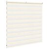 vidaXL Doppelrollo Marmorbeige 140x100cm Stoffbreite 135,9 cm Polyester