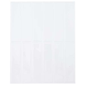 vidaXL Rechteckige Fliese 20 pcs Wei&szlig; 29 x 23 x 0,08 cm