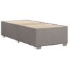 vidaXL Bettgestell ohne Matratze Taupe 80x200 cm Stoff