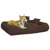 vidaXL Hundebett mit Kissen Braun 89x75x19 cm Oxford-Gewebe