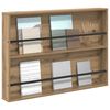 vidaXL Magazinregal Artisan-Eiche 100 x 12 x 70 cm Holzwerkstoff