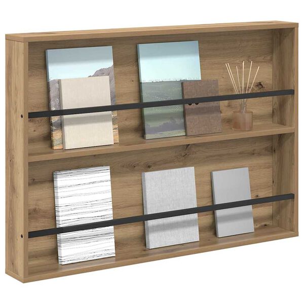 vidaXL Magazinregal Artisan-Eiche 100 x 12 x 70 cm Holzwerkstoff