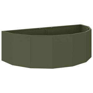 vidaXL Pflanzk&uuml;bel Olive Gr&uuml;n 120 x 60 x 35 cm Stahl